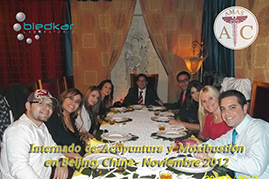 cena de graduación del curso de acupuntura en china